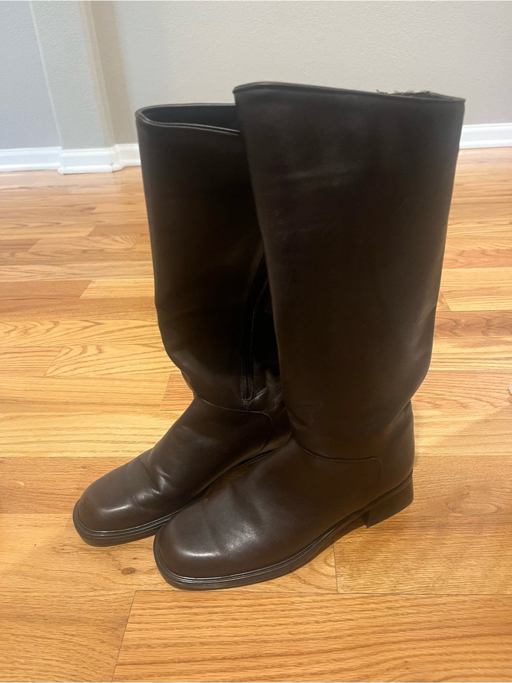 Santana Canada Waterproof Tall Leather Riding Boots - Dark Brown